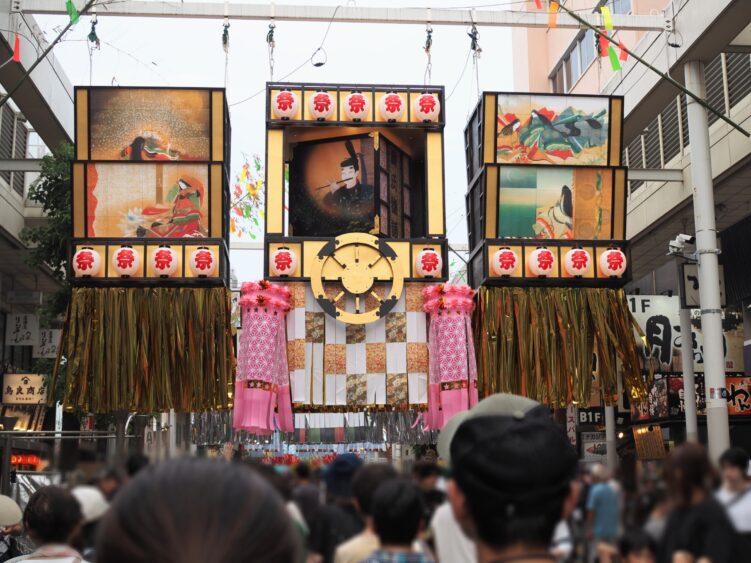 Huge ornaments of Tanzaku Festival in Hiratsuka