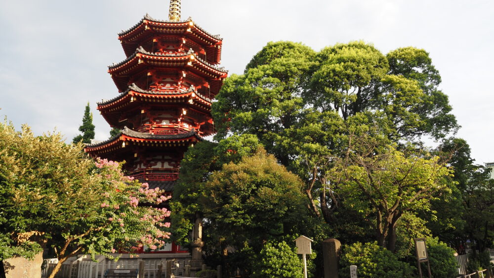 Five-storied pagoda in Kawasaki Daishi