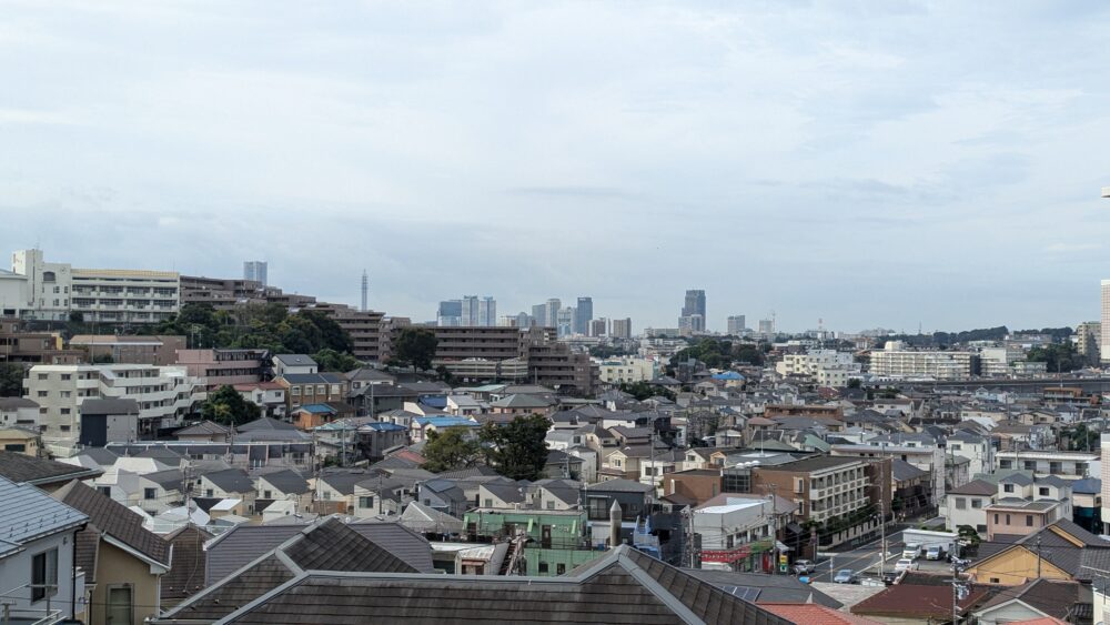 Minatomirai Area from a hillside