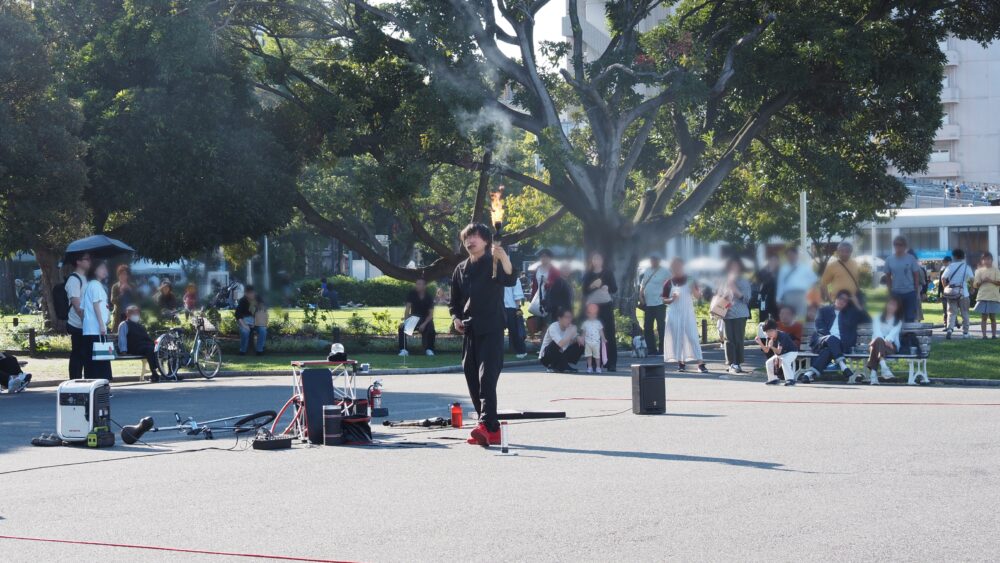 Street performances often hold in the weekends