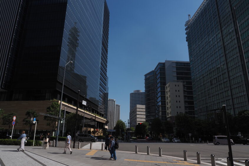 Modern buildings in Minatomirai