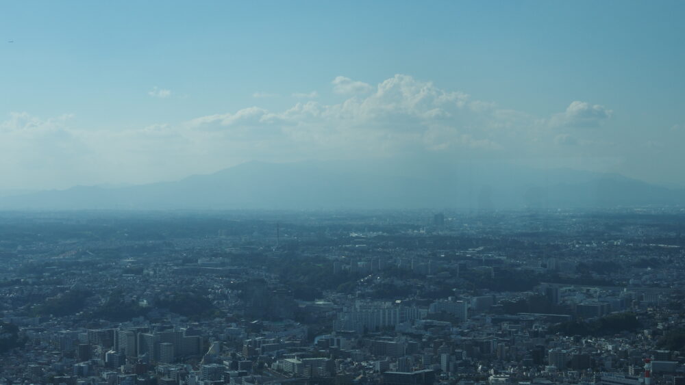 I couldn't see Mount Fuji this time 